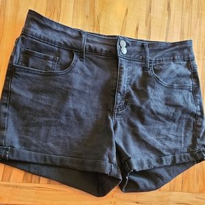 Juniors' So Black Wash Denim Shorts